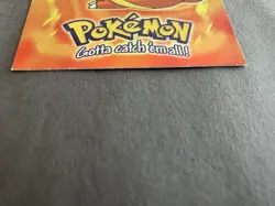 Topps Pokemon Movie 1999 #E4 Charmander Sandpaper Rainbow Foil Black Logo NM - Image 4