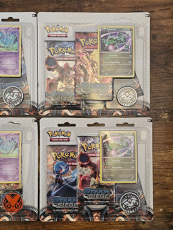 Pokemon Lot of Two (2) Steam Siege 3-pack Blister RAYQUAZA | New & Sealed | 2016 - Image 1