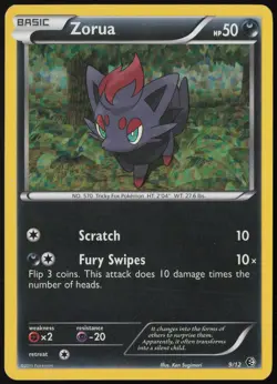 Zorua 009/012 Holo Promo McDonald's Promos 2011 Pokemon Holo Lightly Played - Image 1