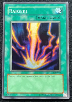Yu-Gi-Oh! Raigeki LOB-053 Super Rare Holo 2002 Unlimited , NM-Mint - Image 1