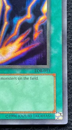 Yu-Gi-Oh! Raigeki LOB-053 Super Rare Holo 2002 Unlimited , NM-Mint - Image 5