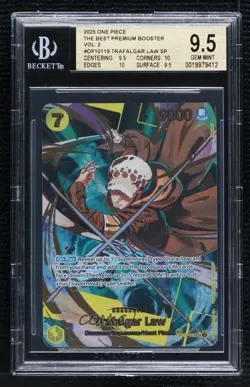 2025 One Piece Card Game: Premium Vol 2 PRB02 The Best SP SEC Trafalgar Law - Image 1