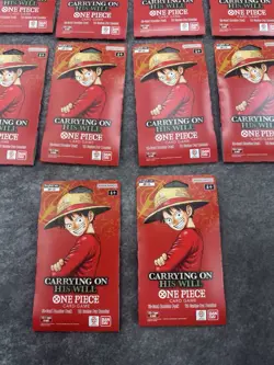 One Piece CCG Carrying On His Will Booster Pack OP13 English 10 PACKS SEALED - Image 4