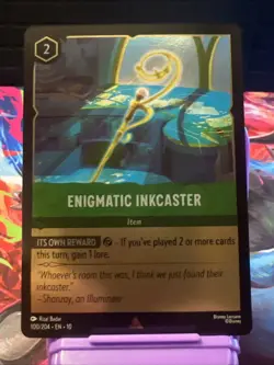 Disney Lorcana Enigmatic Inkcaster 100/204 Whispers in the Well Cold Foil - Image 1