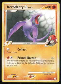 AERODACTYL GL 55/111 [SP] - 2009 Rising Rivals - Pokemon Card - MP - Image 1