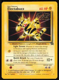 Pokemon Card - Electabuzz (WB Movie Promo) - WoTC Promo Stamped #2 NM - Image 1