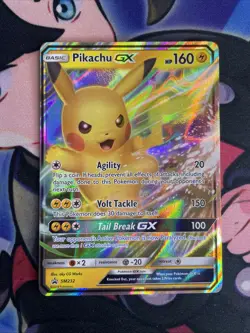 Pokemon TCG Pikachu GX SM232 Promo Card Holo Rare NM - Image 1
