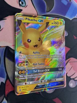 Pokemon TCG Pikachu GX SM232 Promo Card Holo Rare NM - Image 2