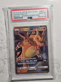Charizard GX SM211 Full Art Hidden Fates 2019 Pokemon Card PSA GEM MINT 10 - Image 1