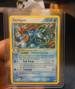 Feraligatr 4/115 EX Unseen Forces Holo Pokemon Rare Card 2005 NM Buy it now gift - Image 1