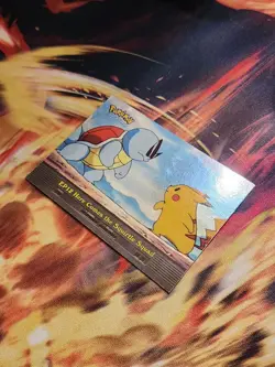 Topps Pokemon Card - EP12 - Here Comes the Squirtle Squad - Holo Foil Blue - NM - Image 3