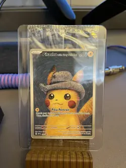 Pokemon x Van Gogh: Pikachu with Grey Felt Hat - 085 Promo Card - Sealed - Image 1