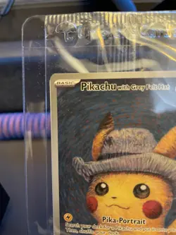 Pokemon x Van Gogh: Pikachu with Grey Felt Hat - 085 Promo Card - Sealed - Image 3