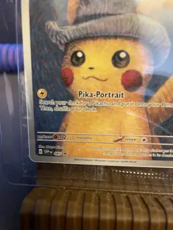 Pokemon x Van Gogh: Pikachu with Grey Felt Hat - 085 Promo Card - Sealed - Image 5