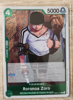 Carte One Piece Roronoa Zoro EB02-019 FR - Card game Holo NEUF - Image 1