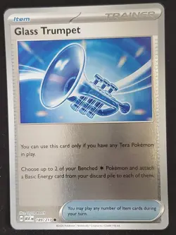Pokemon Glass Trumpet Ascended Heroes Reverse Holo 189/217 NM-EX - Image 1