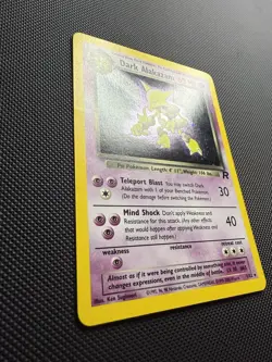 Pokemon TCG Dark Alakazam 1/82 Team Rocket Holo SWIRL LP - Image 3