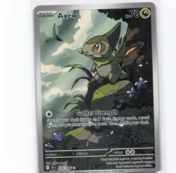 Axew - Illustration Rare SV: Black Bolt 145/086 NM Pokemon - Image 1