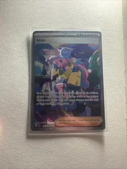 Pokemon TCG Iono Sir Paldean Fates Holo Card 237/091 Mint Condition - Image 1