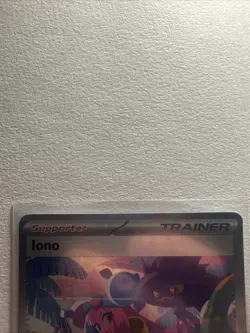 Pokemon TCG Iono Sir Paldean Fates Holo Card 237/091 Mint Condition - Image 2