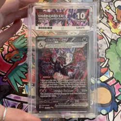 Pokemon TCG Charizard EX Paldean Fates Sir Ace 10 Gem Mint Card 234/091 - Image 1