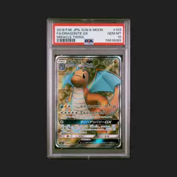 PSA 10 Dragonite GX 103/094 SR Japanese Miracle Twins sm11 Pokemon Card - Image 1