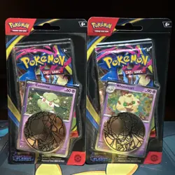 Lot Of 2 Pokemon TCG: Phantasmal Flames Blister Packs - Cottonee & Whimsicott - Image 1