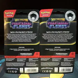 Lot Of 2 Pokemon TCG: Phantasmal Flames Blister Packs - Cottonee & Whimsicott - Image 2
