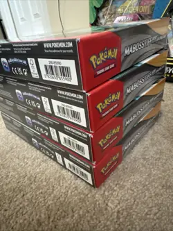 Pokemon TCG Mabosstiff ex Showcase Box Lot of 4 Sealed Promo Card Booster Packs - Image 3