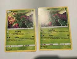 Pokemon TCG Celestial Storm Scyther 4/168 Lot of 2 Regular EN 2018 - Image 1