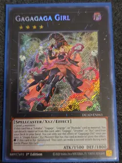 Yugioh! Gagagaga Girl - DUAD-EN043 - Secret Rare - 1st Edition Near Mint - Image 1