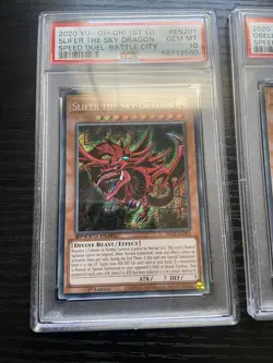 Yu-Gi-Oh TCG God Cards Set 1st Edition PSA 10 Slifer Obelisk Winged Dragon Of Ra - Image 2
