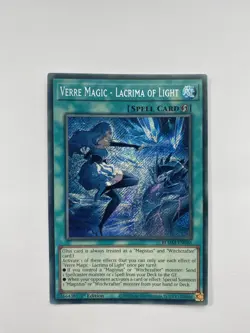 BLMM-EN046 Verre Magic - Lacrima of Light : Secret Rare 1st Edition Mint YuGiOh - Image 1
