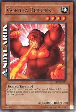 GORILLA BERSERK • (Berserk Gorilla) • Rara • IOC IT013 • Unl • Yugioh! ANDYCARDS - Image 1