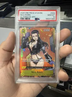 Nico Robin PSA 10 GEM MINT One Piece Starter Deck Egghead Promo Card ST29-009 - Image 1