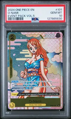 One Piece 2024 O-Nami Event Pack Vol 5 OP06-101 R PSA 10 Gem Mint - Image 1