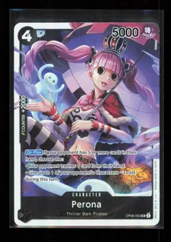 Perona (093) OP06-093 Super Rare Wings of the Captain One Piece Near Mint - Image 1