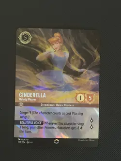 Disney Lorcana TCG Cinderella Melody Weaver (Enchanted) 205/204 Ursula's Return - Image 1