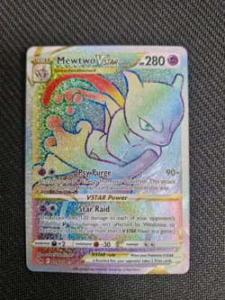 Pokemon TCG - Mewtwo VSTAR 079/078 - Pokemon Go - Rainbow Secret Rare - Image 1
