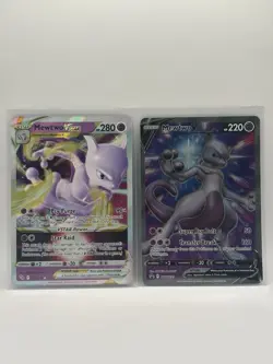 Nintendo Pokemon GO Mewtwo VSTAR & Mewtwo V Holo Full Art 031/078 072/078 - Image 1