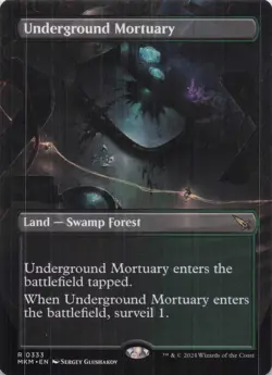 Underground Mortuary (Borderless) Karlov Manor Rare Regular #333 NM MTG - Image 1