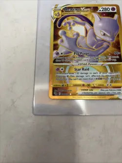 MewTwo VStar 086/078 Gold Pokemon Go Pokemon TCG NM - Image 2