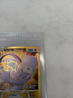 MewTwo VStar 086/078 Gold Pokemon Go Pokemon TCG NM - Image 4