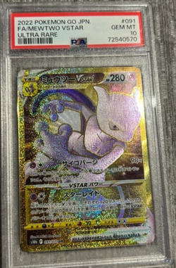 PSA 10 Mewtwo VSTAR 091/071 S10b: Pokemon Go Holo (Japanese) - Image 1