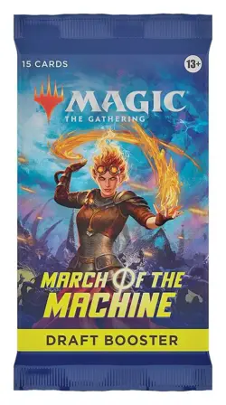 Magic the Gathering March Of The Machine Draft Booster Pack Factory Sealed MTG - Image 1