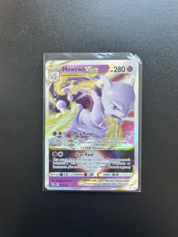 Pokemon Mewtwo VSTAR Holo Ultra Rare TCG Card 031/078 Pokemon Go - Image 1