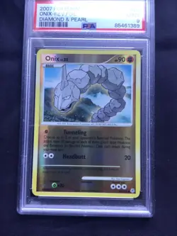 Pokemon Cards: Diamond and Pearl Reverse Holo: Onix 92/130 PSA 9 - Image 2