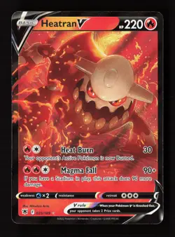 Heatran V 025/189 Holo V Rare Astral Radiance Pokemon Near Mint - Image 1