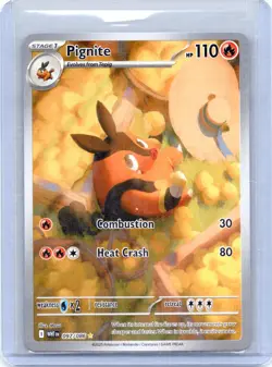 Pignite 097/086 Illustration Rare White Flare Pokemon Near Mint - Image 1