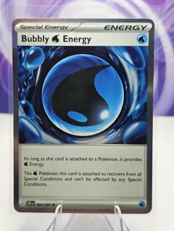 Bubbly W Energy ME04: Chaos Rising 084/086 Holo Rare Holo Pokemon NM - Image 1
